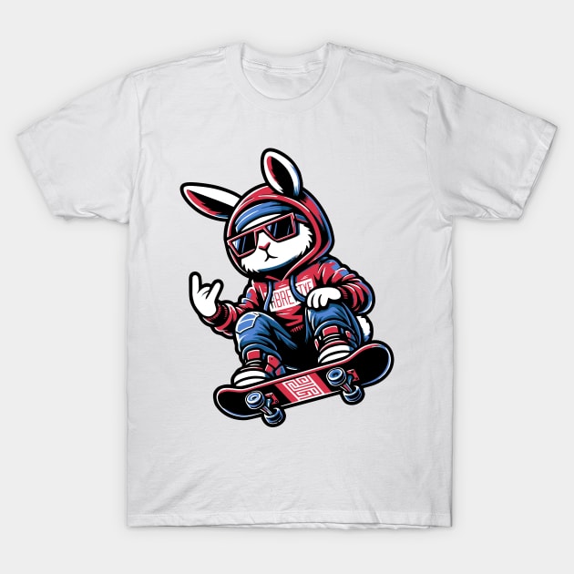 Freestyle Bunny T-Shirt by Andonaki